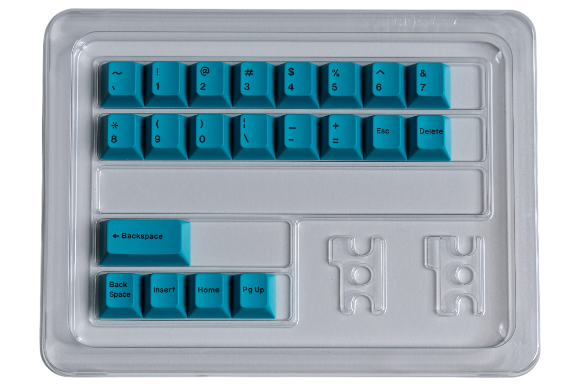 Hammerworks R1 Blue Accent (R6) Keycap Kit · Milktooth